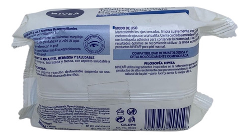 Nivea Toallitas Desmaquillantes 3 En 1 25 Toallitas