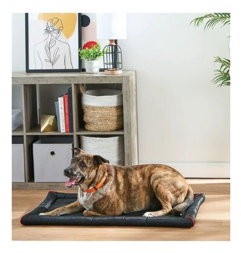 Cama De Perro Duradera Y Resistente Al Agua / 89x58 Centíme Negro Liso