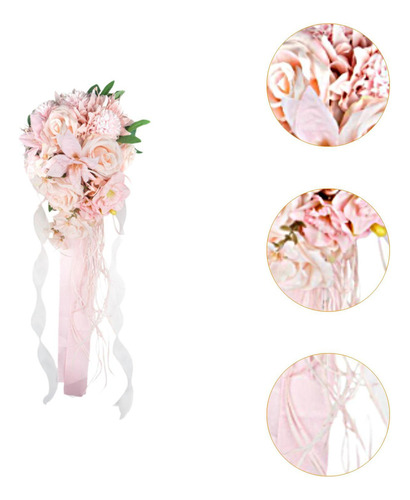Boda De Novia Bouquet Flores Artificiales Flor De Mano De