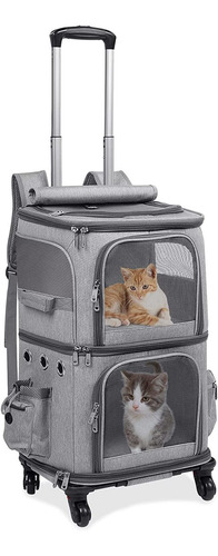 Imagen 1 de 7 de Mochila Con Ruedas Transportadora De Doble Compartimento
