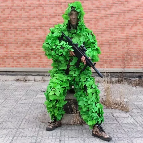 Roupa Sniper Atirador Camuflada Guillie 3d Selva Airsoft