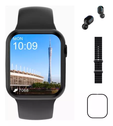 Relógio Digital Para Ios Android Preto Faz e Recebe Chamadas, aplicativo relógio  digital 