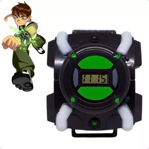 Relógio BEN10 digital verde com luzes E musica infantil