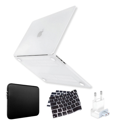 Capa P/ Macbook Air 13.6 A2681 M2 +plug +bag +pel. Teclado