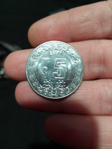Moneda Rara Monometalica De 5 Pesos Del Año 1998 