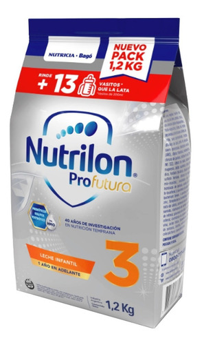 Imagen 1 de 6 de Leche Nutrilon Profutura 3 Pouch 1.2kg (bulto X 10u)