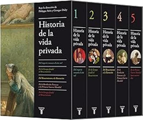 Historia De La Vida Privada (edición Estuche Con Los Cinco V