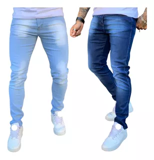 Kit 2 Calça Jeans Skinny Justa Com Laicra Envio Imediato Nf