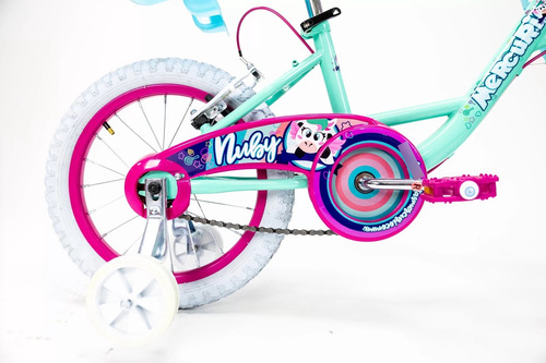 Bicicleta Mercurio Nuby Porta Muñeca Rodada 16 Color Menta