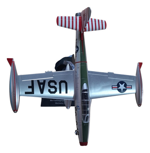 Avión Usa F-84 De La Segunda Guerra Mundial Maquetas Metalizado