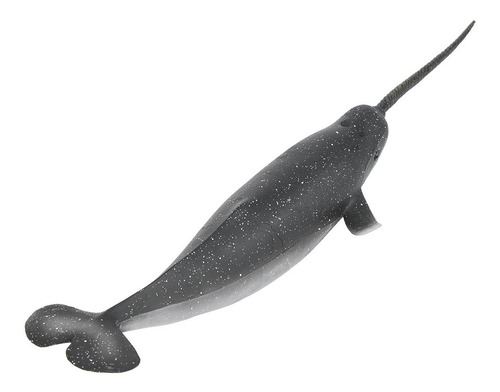 Figura De Animal En Miniatura Modelo De Narval De Plástico S
