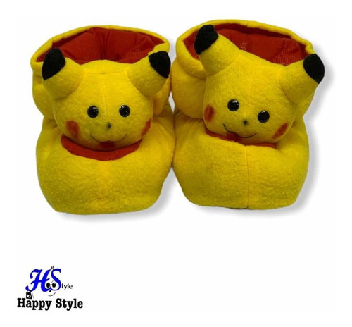 Babuchas Picachu , Pantuflas Para Niño, Niña ( Hstyle )