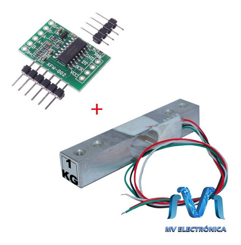 Galga Extensiometrica De 1kg Celda De Carga Modulo Hx711 Mv