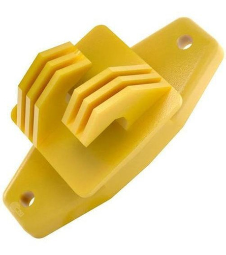 Isolador Tipo W Amarelo Para Cerca Elétrica - 100 Unidades