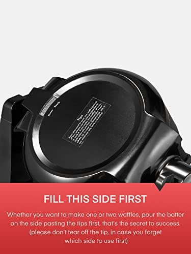 Waffle Maker, Waffle Belga Waffle De Hierro 180° Flip Waffle