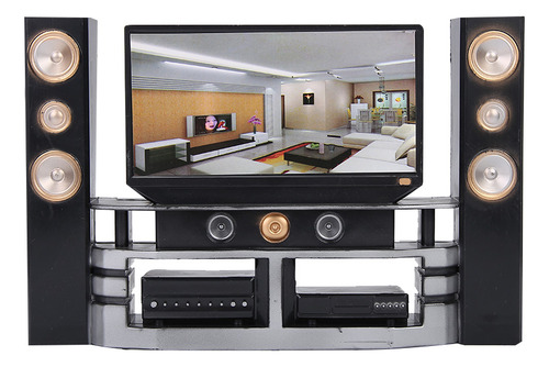 Juego De Muebles De Armario De Juguete De Televisión En Mini