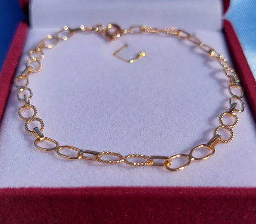 Pulsera Prima Verónica 21 Cm Oro 18 Kilates Nacional 