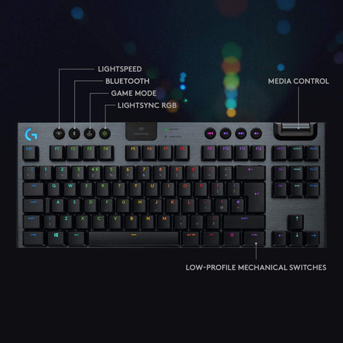 Logitech G915 Tkl Tenkeyless Lightspeed Inalámbrico Rgb Mech
