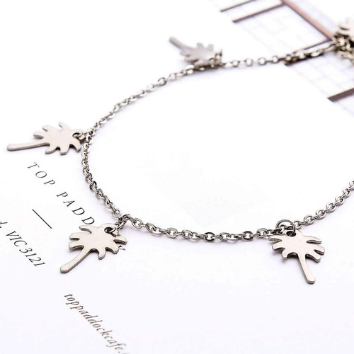 Lorsoilyn Pulsera De Tobillo De Palmera Tobillera De Cuerda