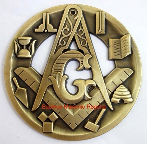 Estilo Antiguo Masones Medallón Del Coche Auto Pesada Emblem