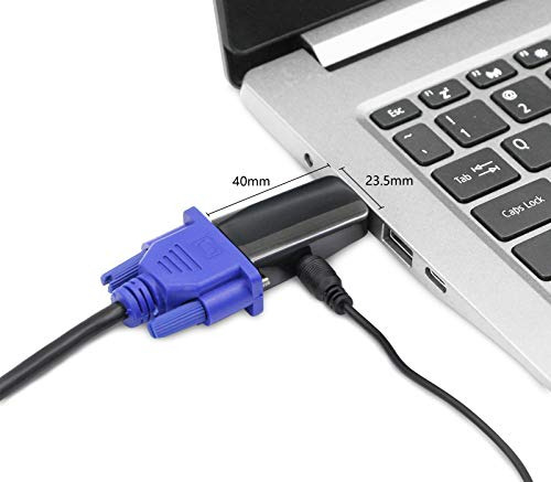 Adaptador Hdmi A Vga Yacsejao, Conector Hdmi Macho A Vga