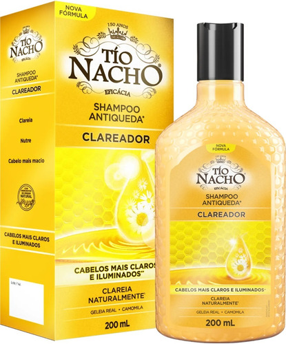 Shampoo Tio Nacho Antiqueda Clareador - 200 Ml