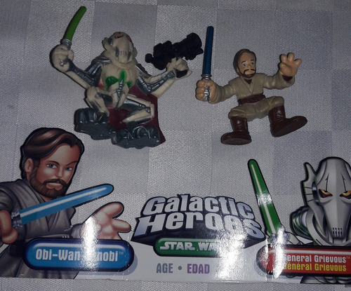 Star Wars Galactic Hero Obi Wan Kenobi & General Grievous Ha (Usado)