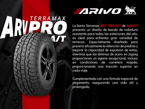 Llanta Lt235/75r15 Terramax Arv Pro A/t Arivo 101s