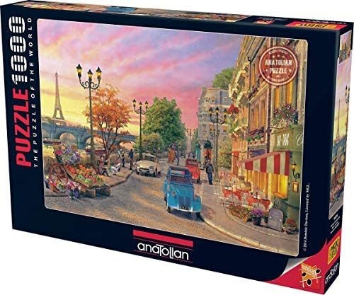 Rompecabezas Anatolian Dominic Davison Atardecer Parisino 1000 Piezas