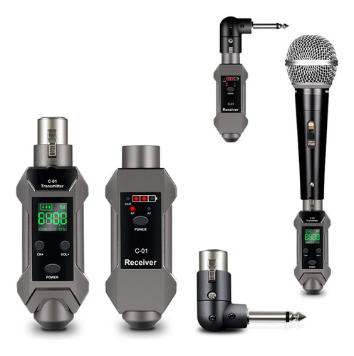 Sistema Inalámbrico De Micrófono Transmisor Receptor Uhf