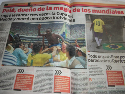 Pele Su Fallecimiento - Deportivos Ole O Popular (Usado)