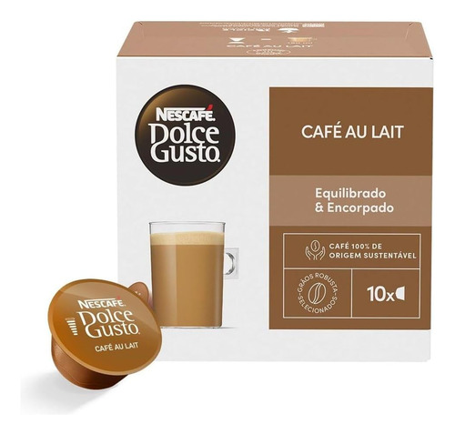 Café Em Cápsulas Au Lait Dolce Gusto Nestlé Com 10 Unidades