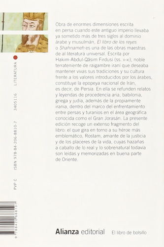 El Libro De Los Reyes Hakim Abul-qasim Firdusi Ed. Alianza