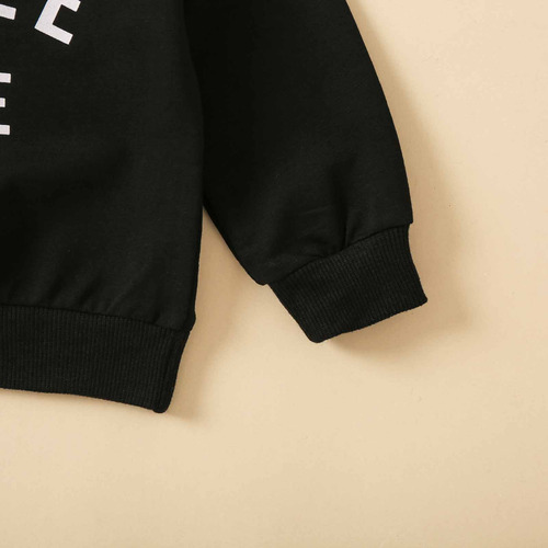 Sudadera De Invierno Con Cuello Redondo Y Manga Larga Con Es