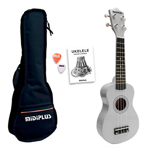 Ukelele Soprano Midiplus Madera Varios Colores + Funda