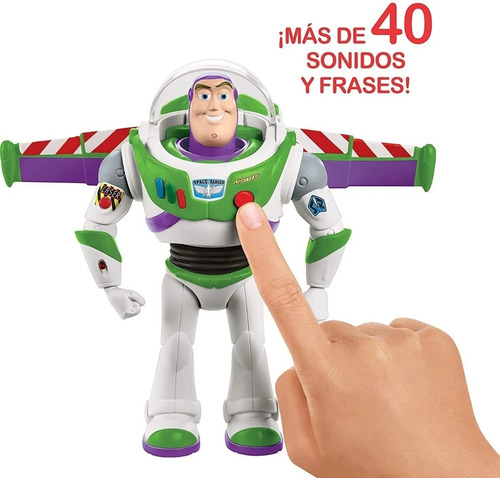 Buzz Lightyear Movimientos Reales Camina, Gira, 40 Frases