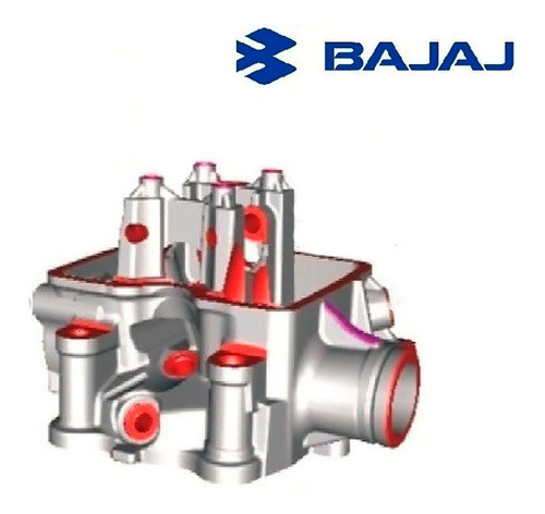 Tapa Cilindro Bajaj Rouser Ns As 200 12- 16 Mod. Viejo Fas