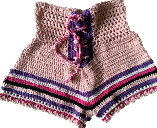 Short de hilo tejido a crochet new arrivals