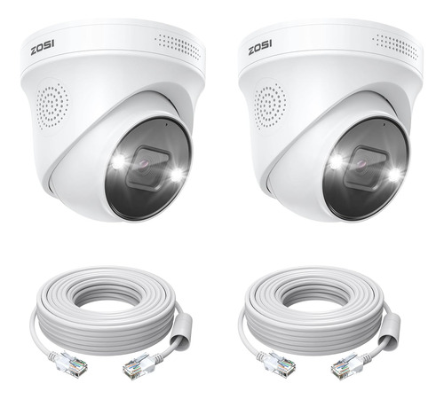 Zosi 2pk 4k 8mp Cámara Ip Poe Seguridad Con Detección Visión