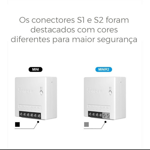 Imagem 7 de 10 de Pack-2 Interruptor Wi-fi Rele Sonoff Mini R2 Three Way