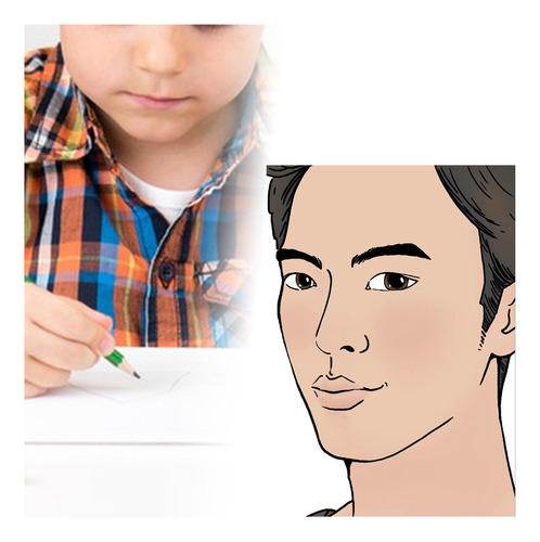 Tablero De Práctica De Pintura Facial Herramienta Estilo L