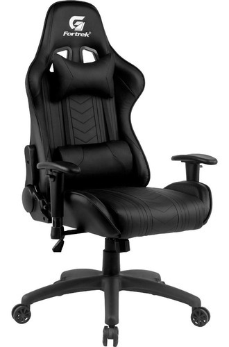 Cadeira Gamer Black Hawk Preta Fortrek Profissional ! Cor Preto Material do estofamento Poliuretano