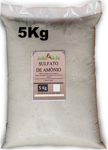 Fertilizante Sulfato De Amônio 5kg Adubo