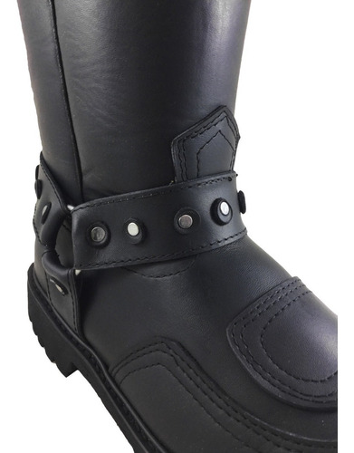 Botas Master Blaster Hombre 100% Piel Harley Crust Biker 