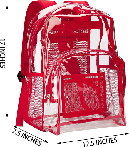 Mochila Vorspack Transparente De Pvc Resistente Ag