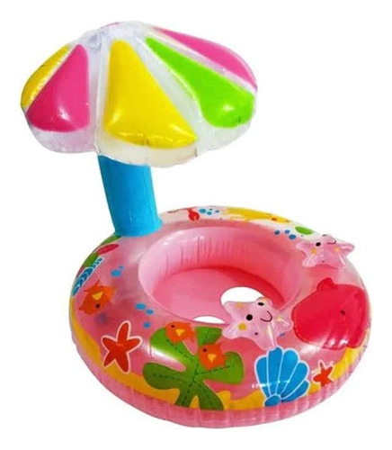 Flotador Inflable Con Techo Quitasol Protector Para Niños