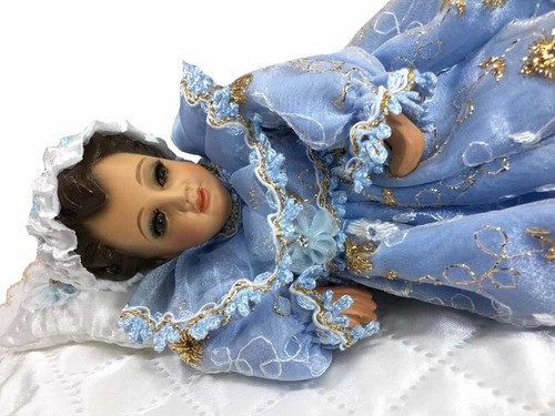 Imagen 5 de 9 de Divina Infantinta O Natividad De María 23 Cm Ojos Abiertos