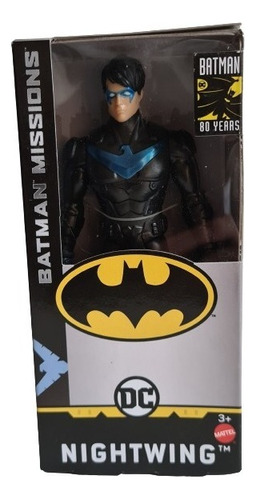 Muñeca Mattel Batman Missions Nightwing DC de 15 cm