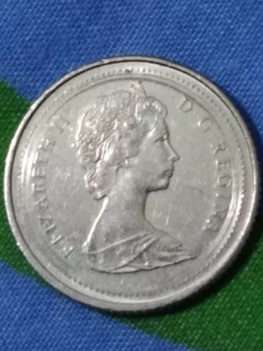 Monada Canadiense De 10 Centavos Año 1984