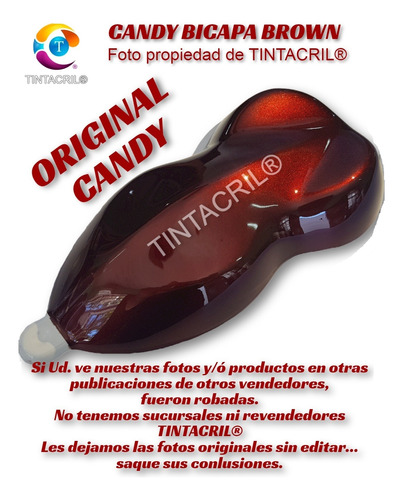 Pintura Candy Tricapa - Tinta Bicapa Candy X 1 Lt Marrón